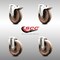 Service Caster 5 Inch 316SS High Temp Glass Filled Nylon Bolt Hole Caster Set with 2 Lock Brake SCC-SS316BHTTL20S514-GFNSHT-2-S-2 - alternate 3